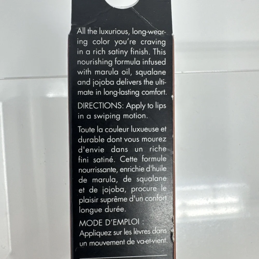 6X e.l.f.  O Face Satin Lipstick NO DOUBT 0.13 oz Black Case 0.13 oz Sealed Elf